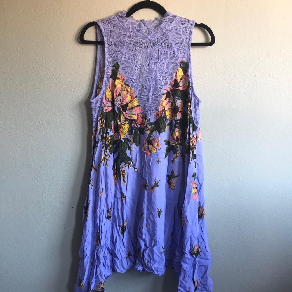 Free people purple mid dress